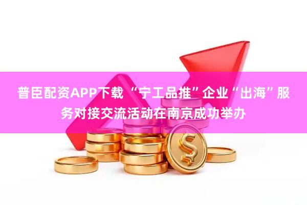普臣配资APP下载 “宁工品推”企业“出海”服务对接交流活动在南京成功举办